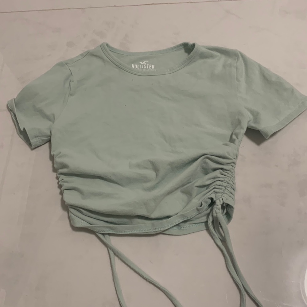 Light Green Baby Tee Cropped